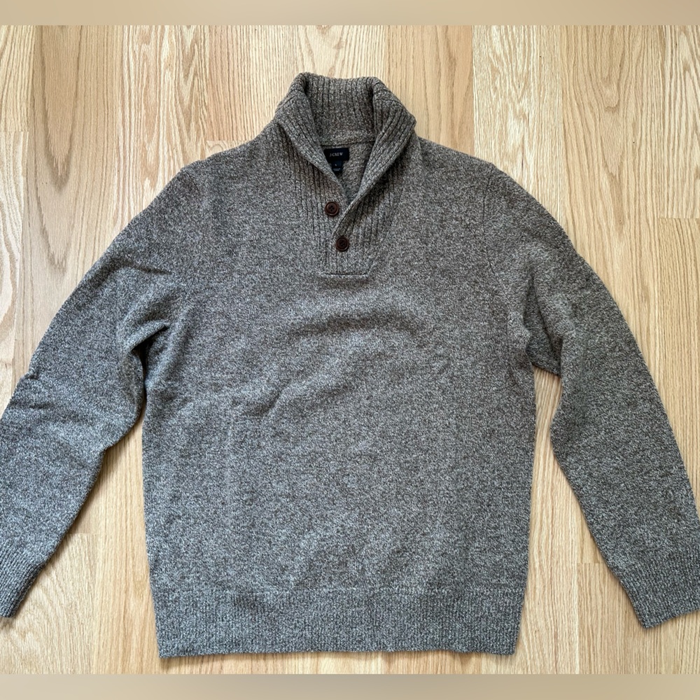 J. Crew - men’s merino stretch wool sweater - Large - like new